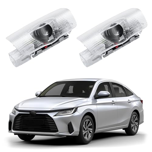 Blshwez Car Door Lights Logo Projector 4K HD Puddle Lights for Cars Compatible with Land Cruiser Prado Sequoia Camry Highlander Corolla Prius Tundra Alphard Sienna 2 Pack - Image 1
