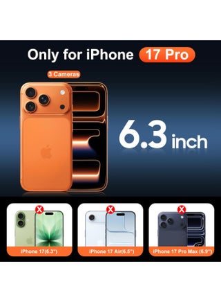 iPhone 17 Pro Case, Kickstand Finger Grip Cover for iPhone 17 Pro, Car Magnetic Multi Stand Vertical and Horizontal Soft Silicone Phone Case for iPhone 17 Pro 6.3 inch - view 2