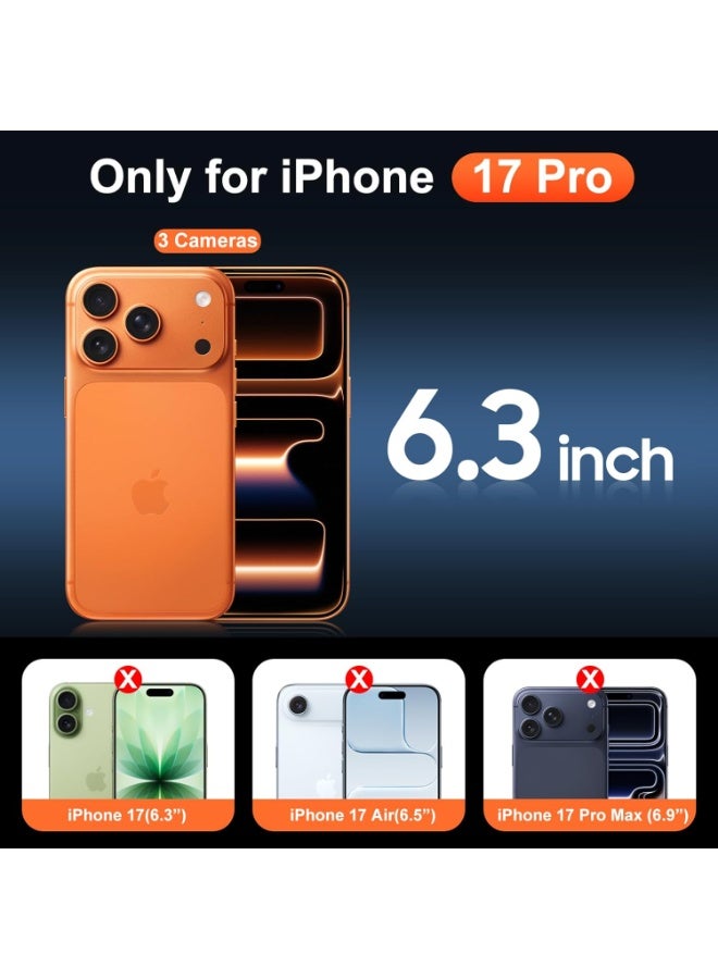 BORTONY iPhone 17 Pro Case, Kickstand Finger Grip Cover for iPhone 17 Pro, Car Magnetic Multi Stand Vertical and Horizontal Soft Silicone Phone Case for iPhone 17 Pro 6.3 inch - Image 2