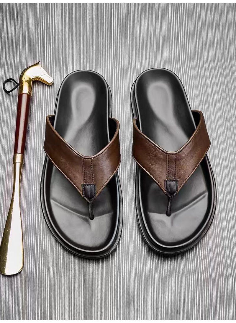 JiuAn Men's Cushion  Flip Flop Sandal - Image 1