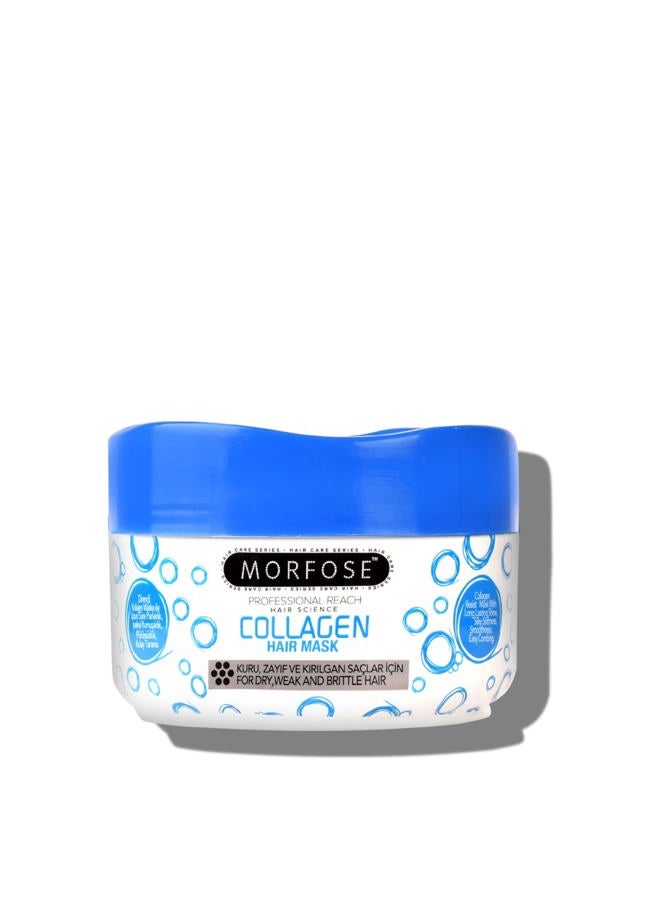 MORFOSE Collagen Hair Mask for Curls, Frizzy, Bleached, BLonde Hair, deep conditioning hair mask, hair mask for color treated hair, hair mask for dry damaged hair (large, 16.9 Fl Oz) - Image 1