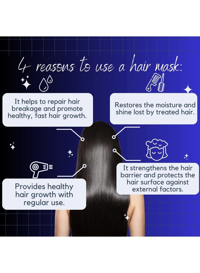 MORFOSE Collagen Hair Mask for Curls, Frizzy, Bleached, BLonde Hair, deep conditioning hair mask, hair mask for color treated hair, hair mask for dry damaged hair (large, 16.9 Fl Oz) - Image 3