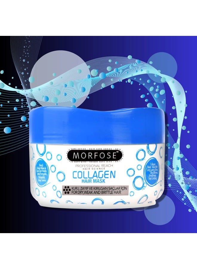 MORFOSE Collagen Hair Mask for Curls, Frizzy, Bleached, BLonde Hair, deep conditioning hair mask, hair mask for color treated hair, hair mask for dry damaged hair (large, 16.9 Fl Oz) - Image 2