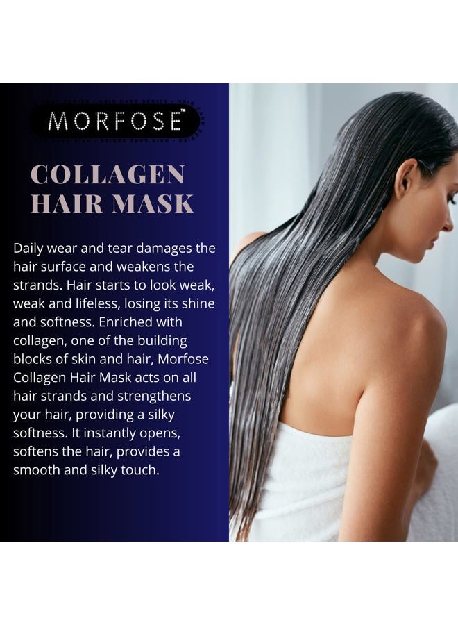MORFOSE Collagen Hair Mask for Curls, Frizzy, Bleached, BLonde Hair, deep conditioning hair mask, hair mask for color treated hair, hair mask for dry damaged hair (large, 16.9 Fl Oz) - Image 4