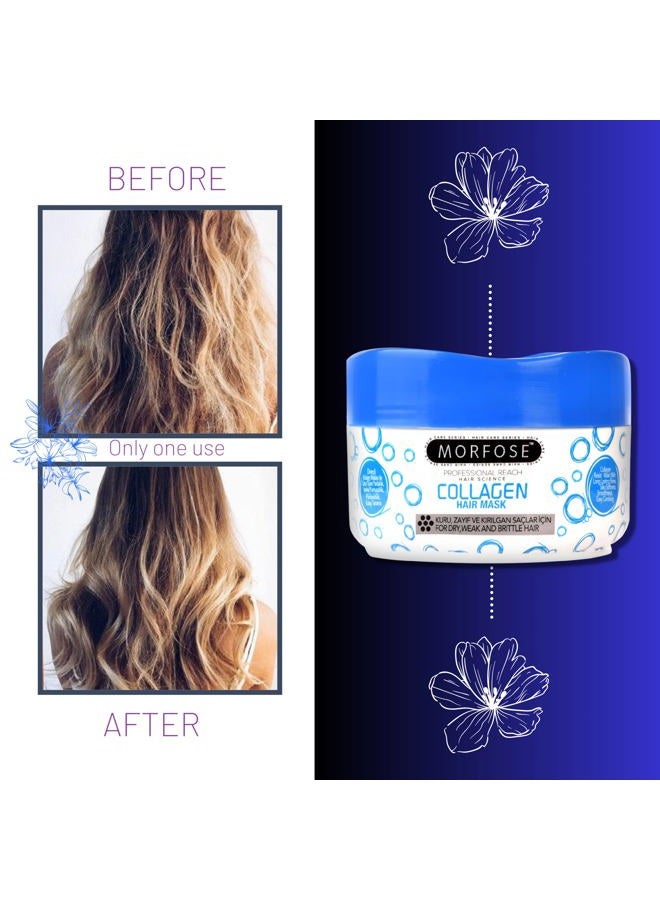 MORFOSE Collagen Hair Mask for Curls, Frizzy, Bleached, BLonde Hair, deep conditioning hair mask, hair mask for color treated hair, hair mask for dry damaged hair (large, 16.9 Fl Oz) - Image 5