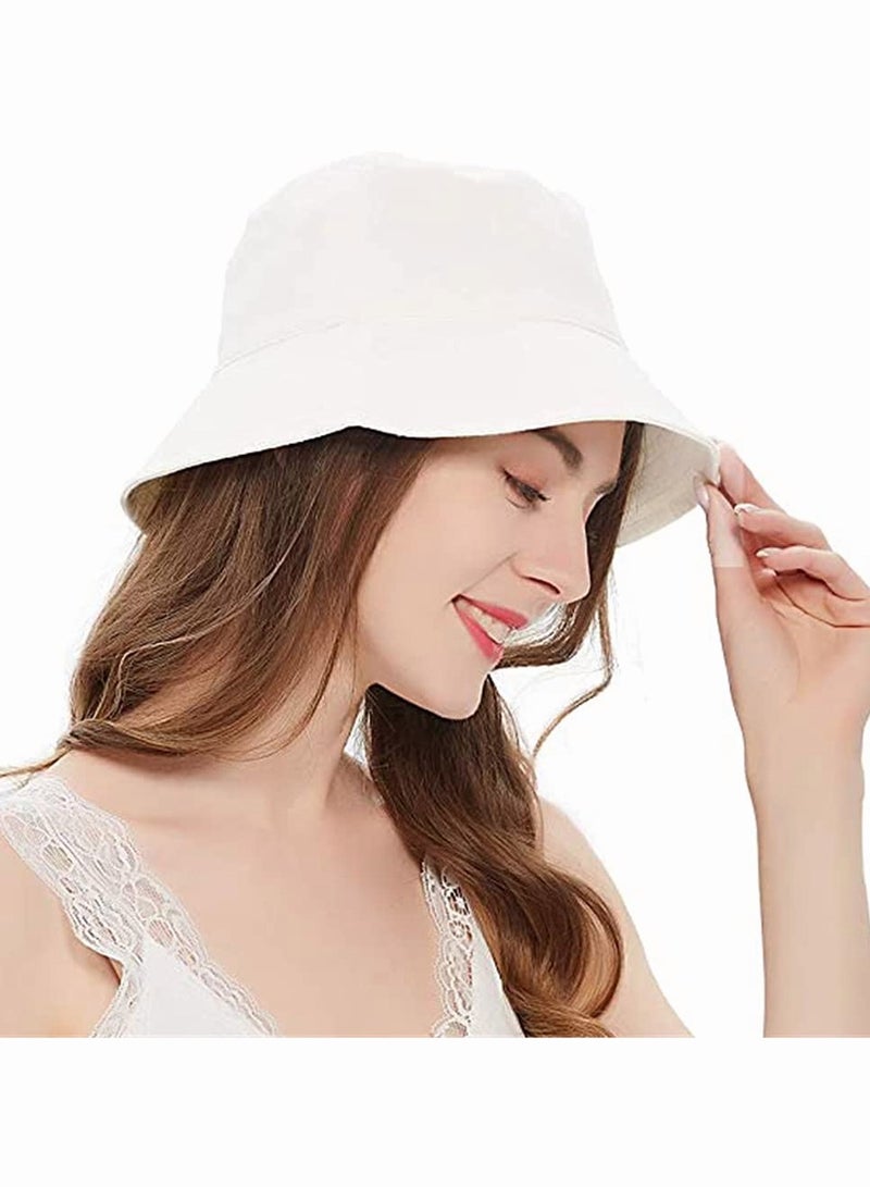 قبعة شمسية قبعة دلو صيفية للسفر قبعة شاطئ ابتسامة واقية للمراهقين النسخة الكورية من اللوحة الخفيفة لون صلب موضة قبعة صياد للرجال والنساء شخصية ترفيهية في الهواء الطلق - Image 1
