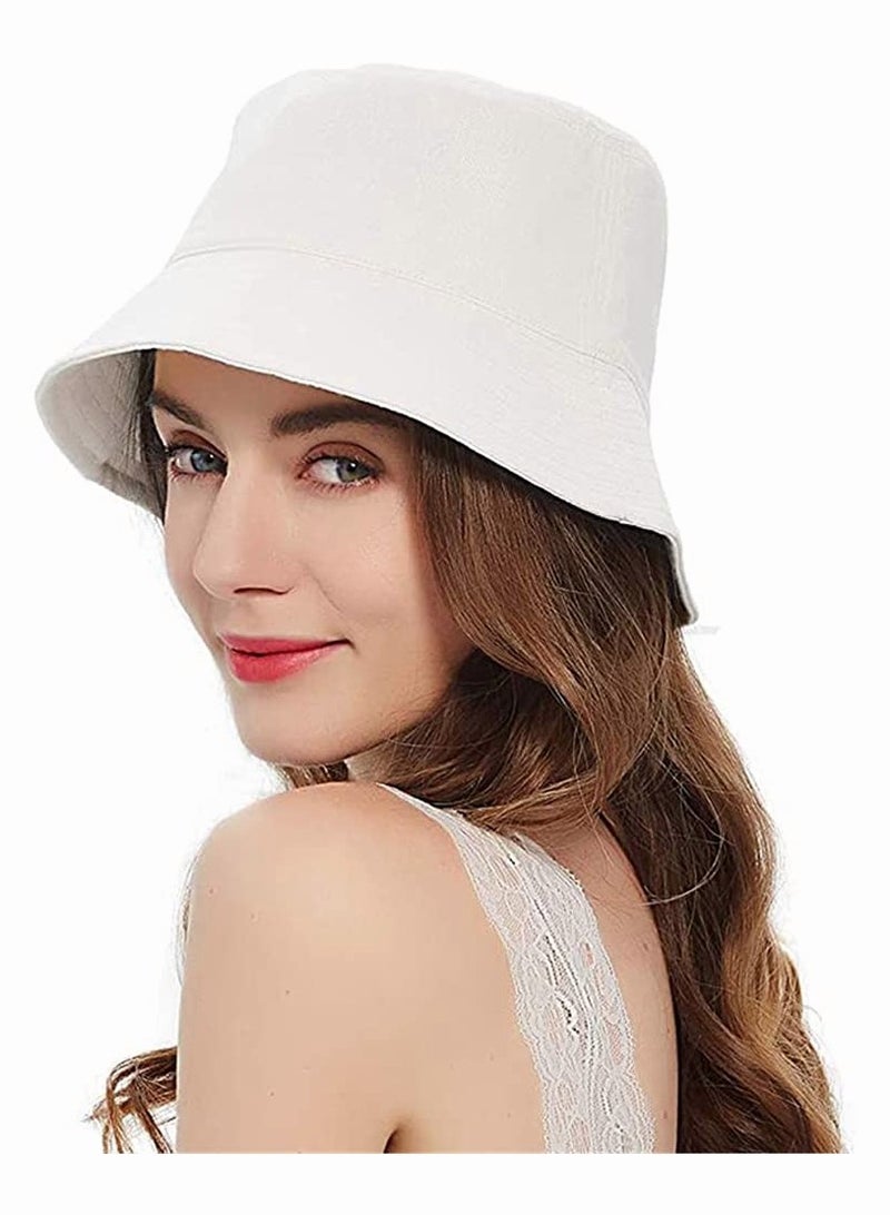 قبعة شمسية قبعة دلو صيفية للسفر قبعة شاطئ ابتسامة واقية للمراهقين النسخة الكورية من اللوحة الخفيفة لون صلب موضة قبعة صياد للرجال والنساء شخصية ترفيهية في الهواء الطلق - Image 2