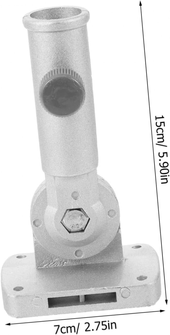 HANABASS Adjustable Flag Pole Holder Bracket Wall-Mounted Support for Outdoor Flags for Gardens Patios and Advertising Display Portable Design for Easy Installation - Image 2
