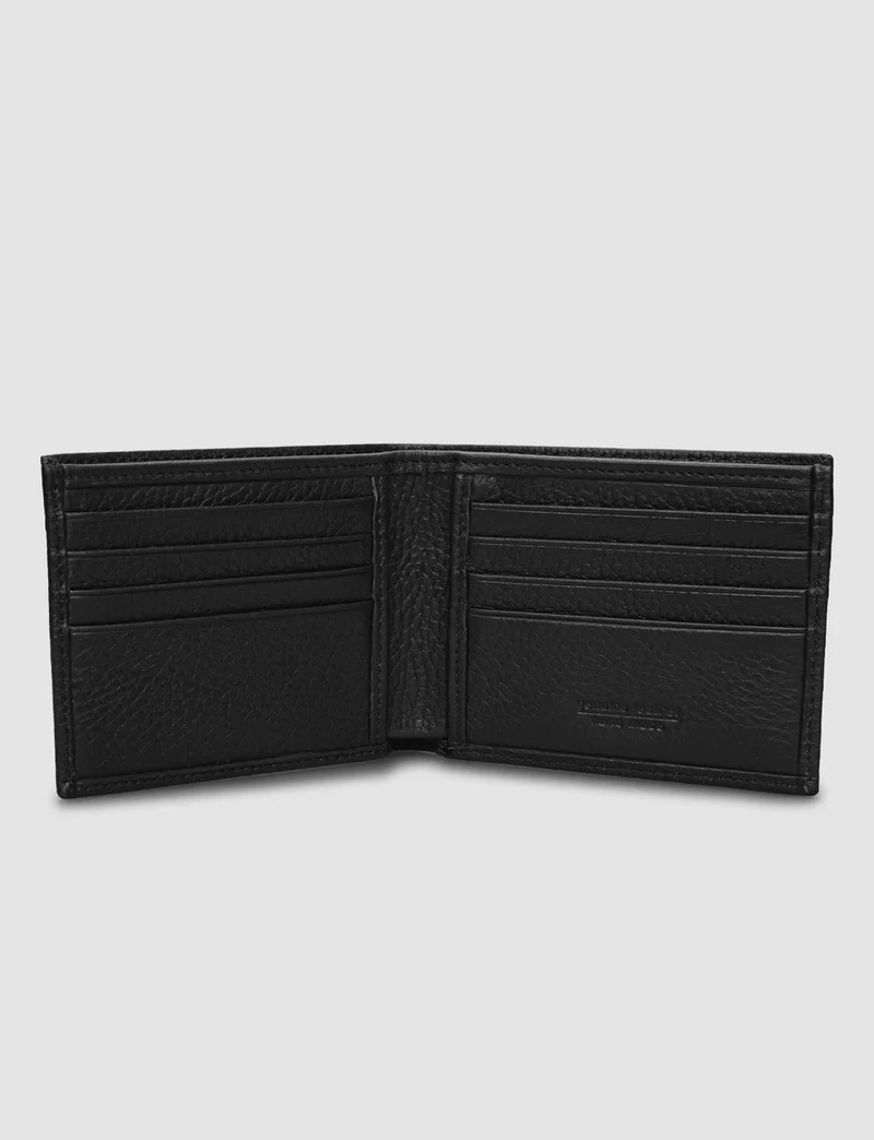 كاباني 100% Genuine Leather Black Men's Wallet with Card Slot