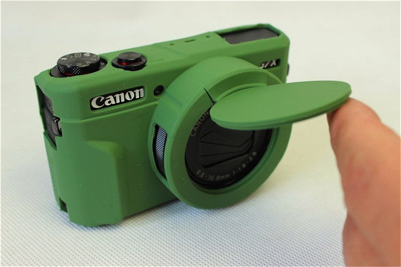 BolinUS G7 X Mark II Case, BolinUS Fullbody Ultra-Thin Lightweight Rubber Soft Silicone Case Bag Cover for Canon PowerShot G7 X Mark II -Green - Image 3
