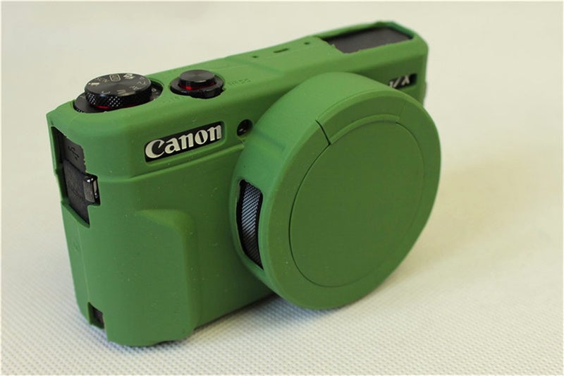 BolinUS G7 X Mark II Case, BolinUS Fullbody Ultra-Thin Lightweight Rubber Soft Silicone Case Bag Cover for Canon PowerShot G7 X Mark II -Green - Image 4