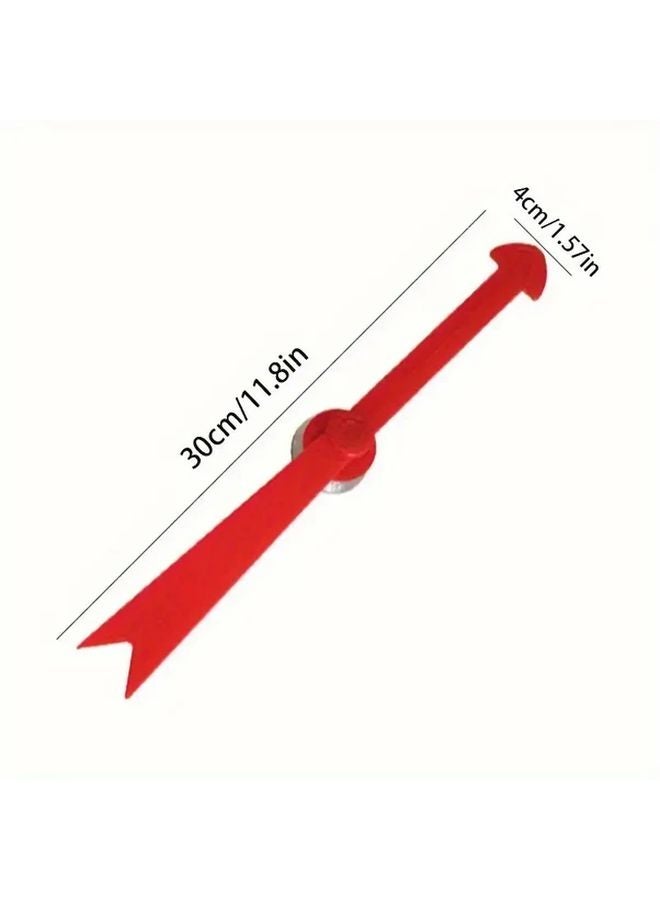 مؤشر لوح أبيض 12 بوصة أحمر بكأس شفط مع قبضة مريحة للعروض التقديمية - Image 1