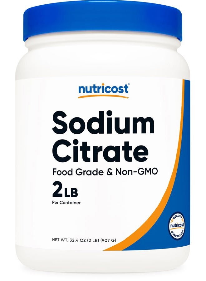 Nutricost Sodium Citrate Powder 2LB (32oz) - Food Grade, Non-GMO - Emulsifier, Natural Flavor Enhancer, Food Preservant - Image 1
