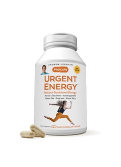 Andrew Lessman ANDREW LESSMAN Urgent Energy 180 Capsules - Provides a Safe, Healthy Means of Enhancing Energy Levels & Feelings of Well-Being, with Green Tea, Guarana, Ginseng, Royal Jelly, Ashwagandha, B-Complex  - Image 1