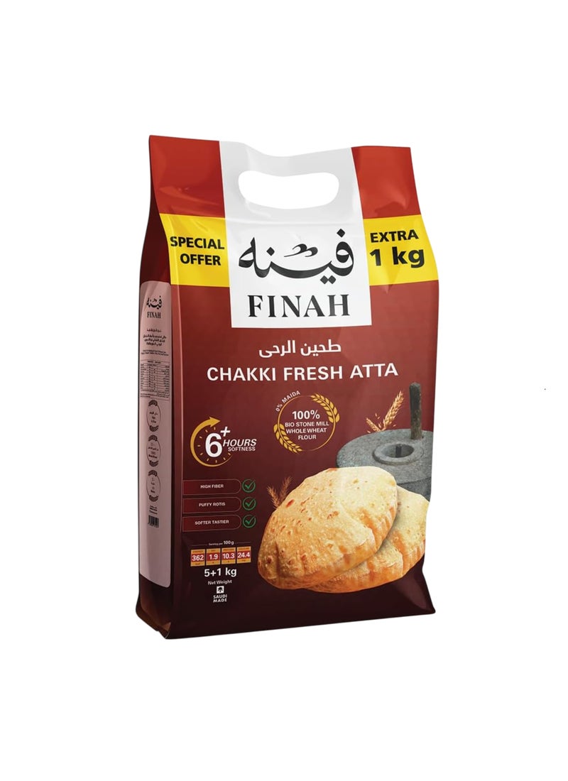 Finah Chakki Fresh Atta - Image 1