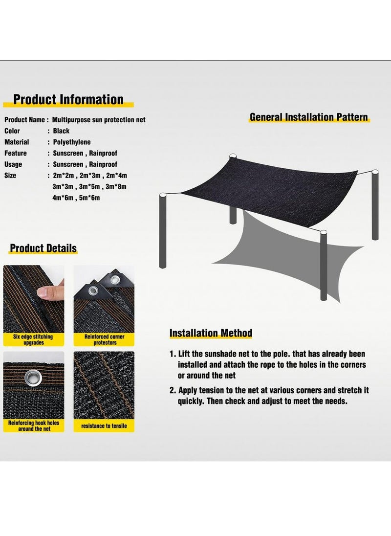 شبكة ظل سوداء 3x8 متر، شراع ظل شمسية للفناء الخارجي - pzsku/ZA3A0105CCE36364B95B6Z/45/_/1704352021/7e83d6d6-b0ec-41f5-b347-3d5428ce8968