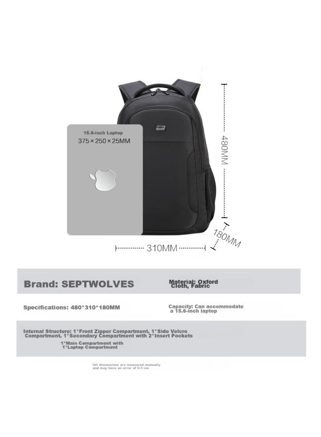 Septwolves Backpack For Men, Laptop Bag 15.6-inch, Business Commute Large Capacity Water-resistant Student Schoolbag - Image 3