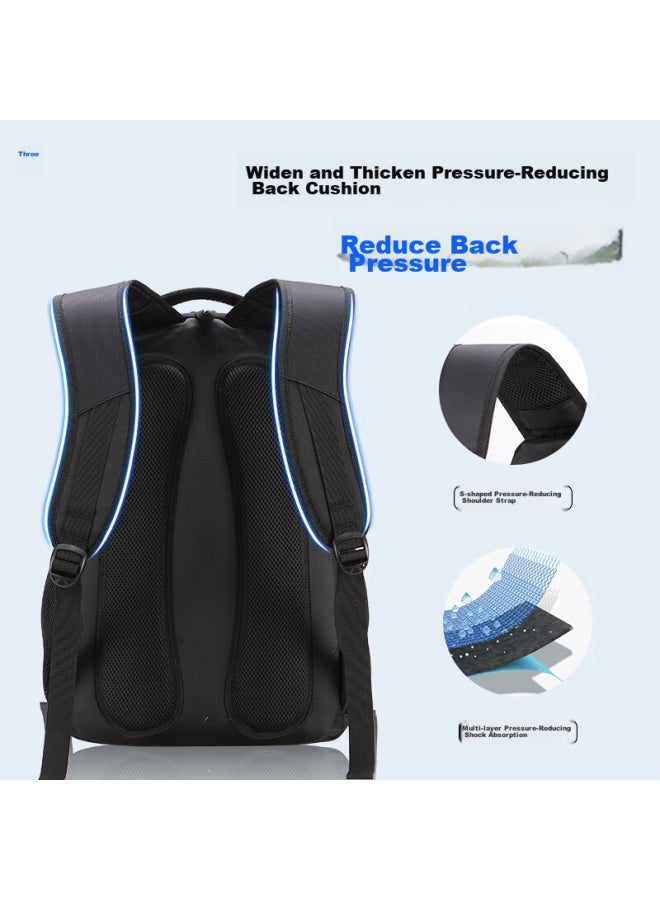 Septwolves Backpack For Men, Laptop Bag 15.6-inch, Business Commute Large Capacity Water-resistant Student Schoolbag - Image 5