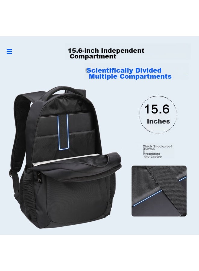 Septwolves Backpack For Men, Laptop Bag 15.6-inch, Business Commute Large Capacity Water-resistant Student Schoolbag - Image 4