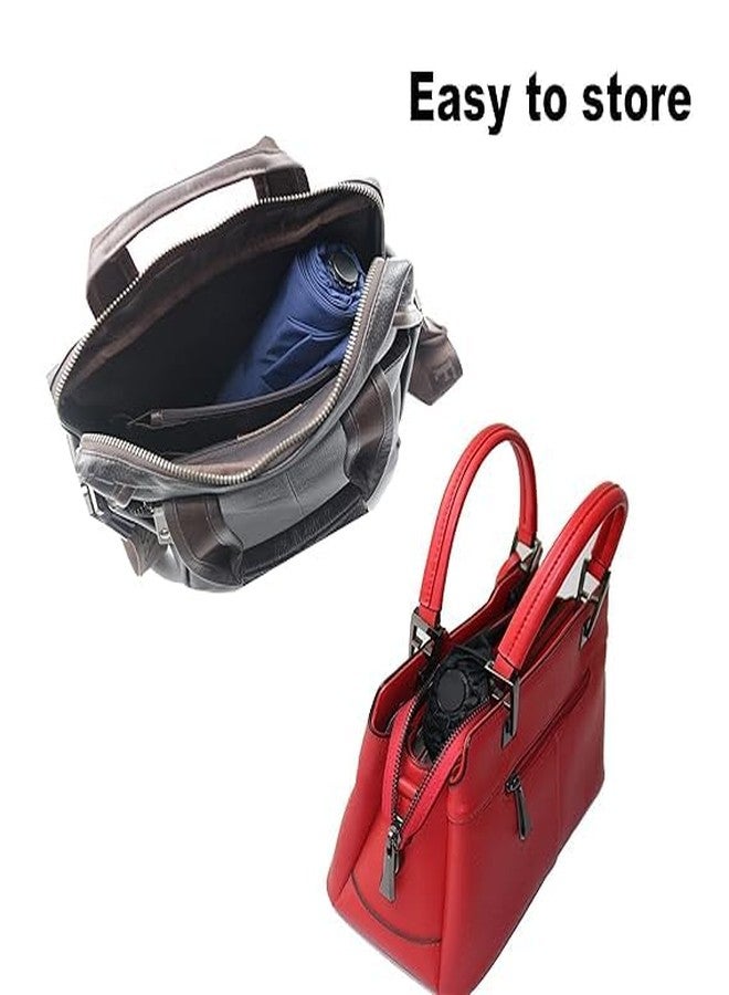 QUEBLISS مظلة QUEBLISS Travel Essentials مقاومة للرياح، صغيرة الحجم، قابلة للطي، خفيفة الوزن، أوتوماتيكية، قوية، سهلة الحمل، مقاومة للرياح، مظلة صغيرة قابلة للطي للمطر - Image 3
