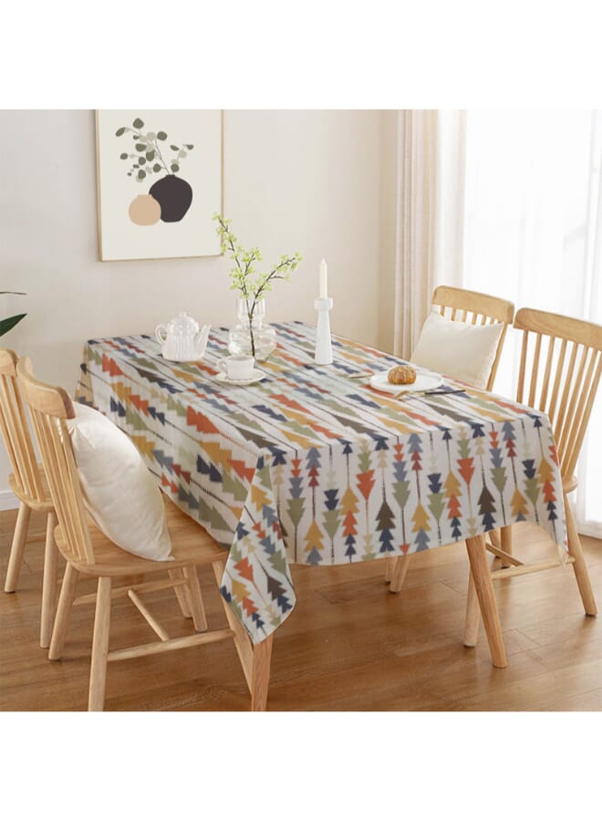  انتكس بيت الستائر مفرش طاولة مستطيل أنيق صوفيا من إنتكس هوم - قماش مخملي فاخر من الكتان، مقاس 130 × 190 سم - Image 1