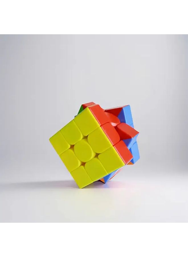 مكعب ثلاثي الأبعاد ملون بحجم 3×3، لعبة ألغاز منطقية للمبتدئين للأطفال، تنمي الوعي المكاني ومهارات حل المشكلات، مصنوع من مادة ABS المتينة. - Image 1