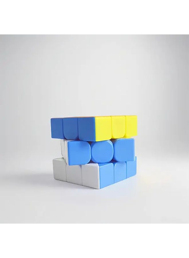مكعب ثلاثي الأبعاد ملون بحجم 3×3، لعبة ألغاز منطقية للمبتدئين للأطفال، تنمي الوعي المكاني ومهارات حل المشكلات، مصنوع من مادة ABS المتينة. - Image 3