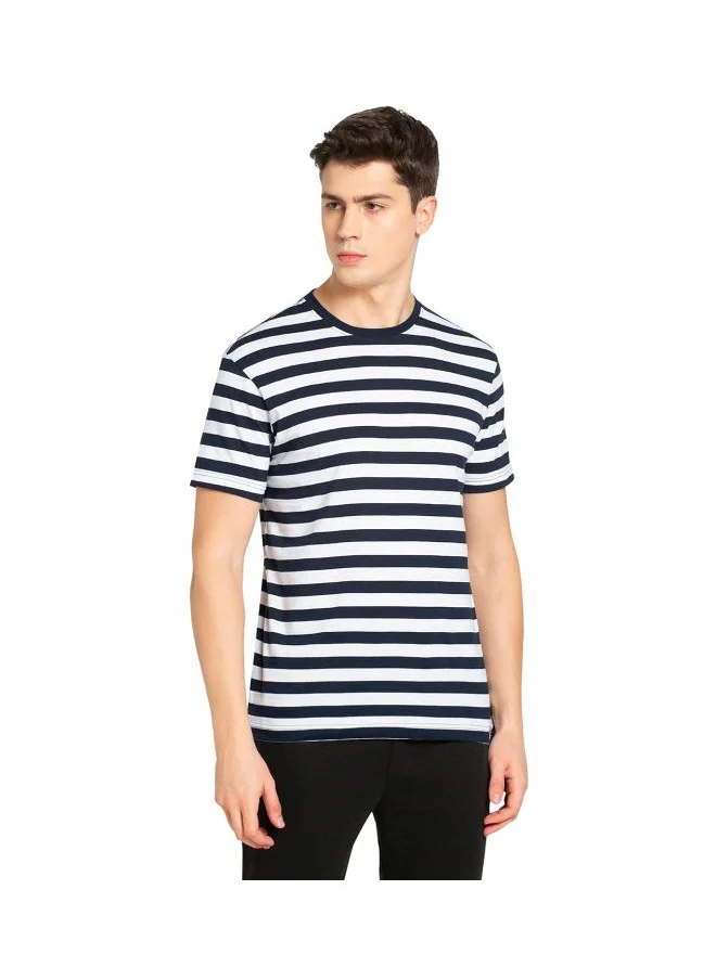 جوكي Jockey 2715 Men Super Combed Cotton Rich Striped Round Neck Half Sleeve T Shirt