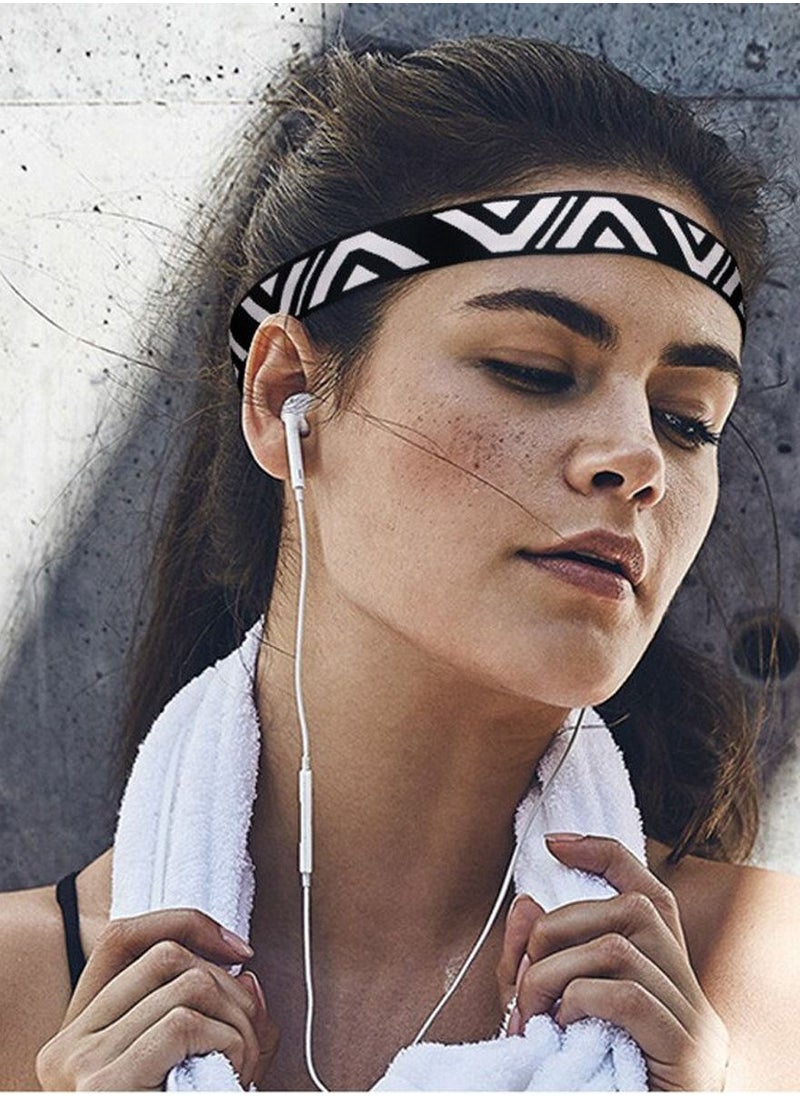 SPORT - Headband for Men and Woman Sweatband Sport Headband Perfect for Working Out Running Yoga This Breathable Sport Band is Moisture Wicking and Sweat Absorbing, Keeping Your Head Cool with Style and Grace - Image 1