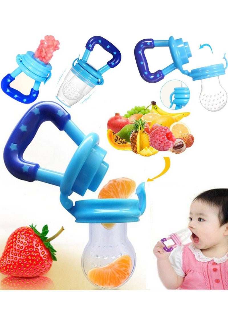 AS SEEN ON TV مصاصة التسنين للأطفال الرضع من أجل التسنين، أكياس حلمات ألعاب الأطفال الصغار والأطفال، باللون الأزرق - Image 3