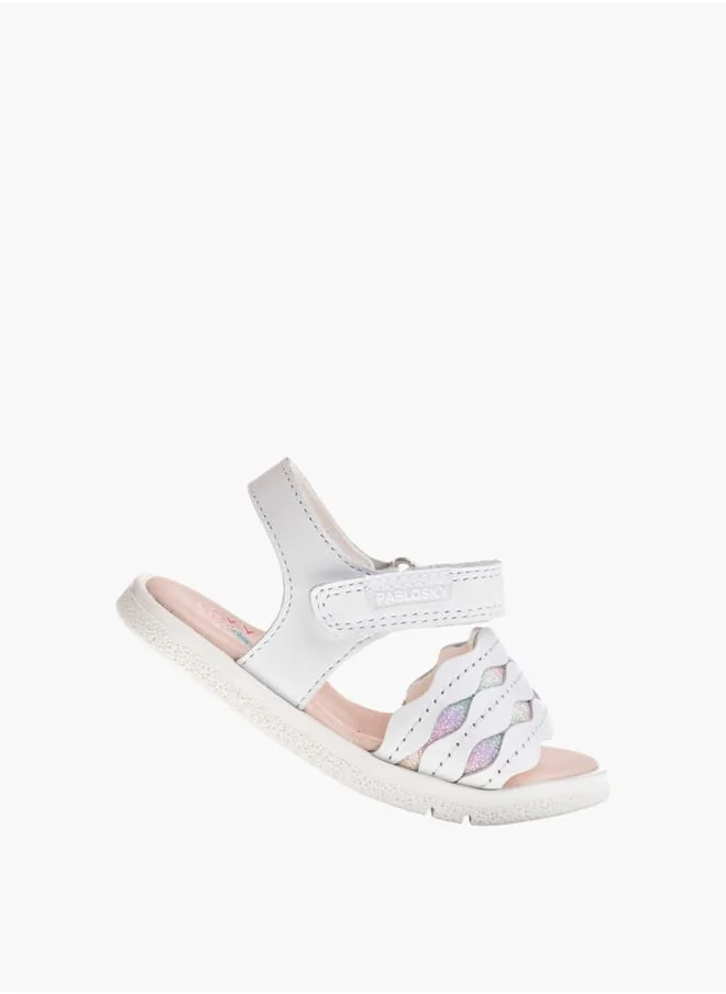Pablosky Girls Strap Sandals With Hook And Loop Closure