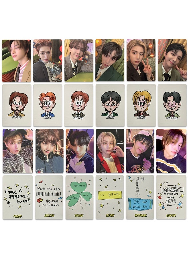 NIBEMINENT 6 Pcs Kpop BOYNEXTDOOR SEASON GREETING Lomo Cards Card For Fans Collection Gifts - Image 4