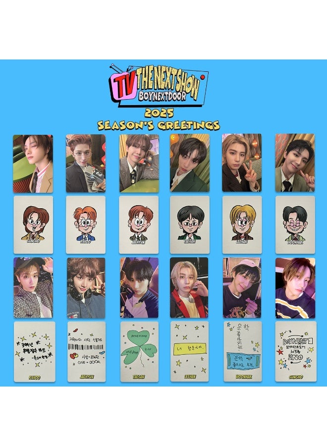 NIBEMINENT 6 Pcs Kpop BOYNEXTDOOR SEASON GREETING Lomo Cards Card For Fans Collection Gifts - Image 3