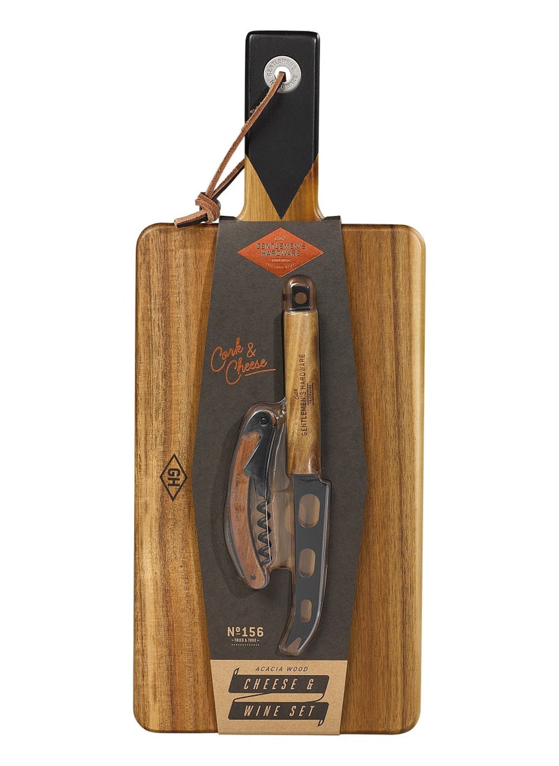 GENTLEMEN'S HARDWARE Cheese Board and Knife Set - Image 3