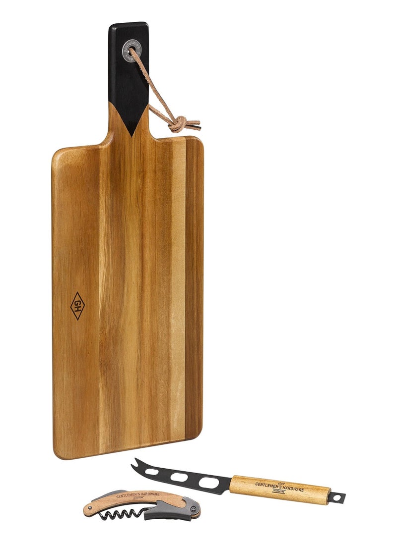 GENTLEMEN'S HARDWARE Cheese Board and Knife Set - Image 4