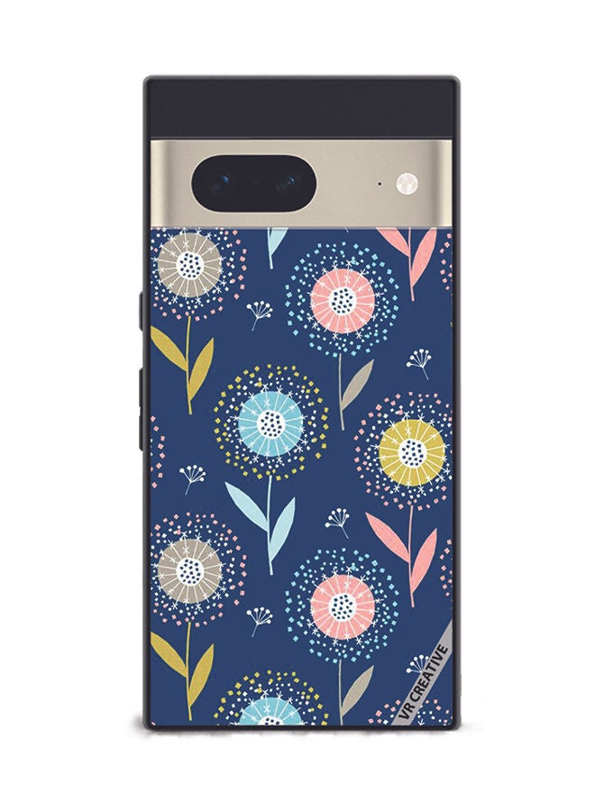 VR CREATIVE Protective Case Cover For Google Pixel 7 Flower Design Multicolour - Image 1