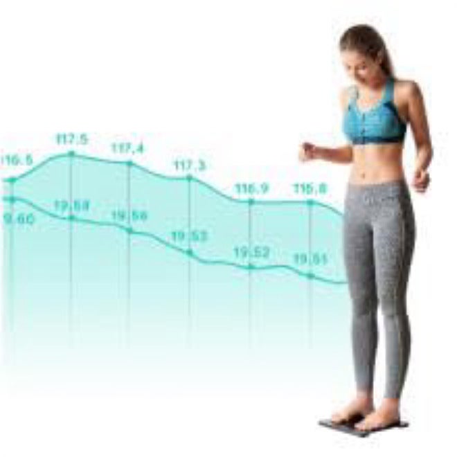 UP 100 Smart Scale with Bluetooth Body Fat Scale Bathroom Digital Wireless 12 Scale Weight Fat BMI Fitness Composition Analysis Black White LB KG - Image 3