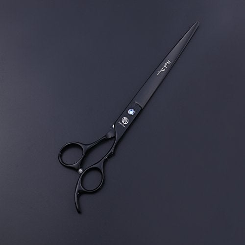 Purple Dragon 8.0 inch Professional Dog Grooming Hair Cutting Scissor &Curved Scissor&Chunker Shear Kit with Bag - for Pet Groomer or Family DIY Pet Use - Image 2