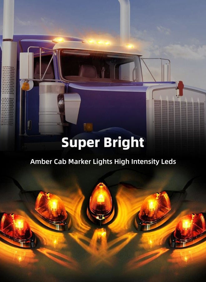 LBRST Oval LED Trailer Lights Red Led Side Marker Light with Chrome Bezel Universal LED Clearance Markers Lights for Truck Trailer Boat ATV Marine (2 pcs) - Image 2