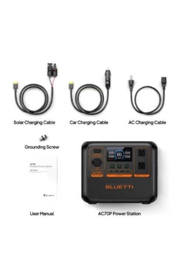 1,000W | Portable Power Station PREMIUM 80 Bluetti (AC70P80) | 864Wh - Image 4