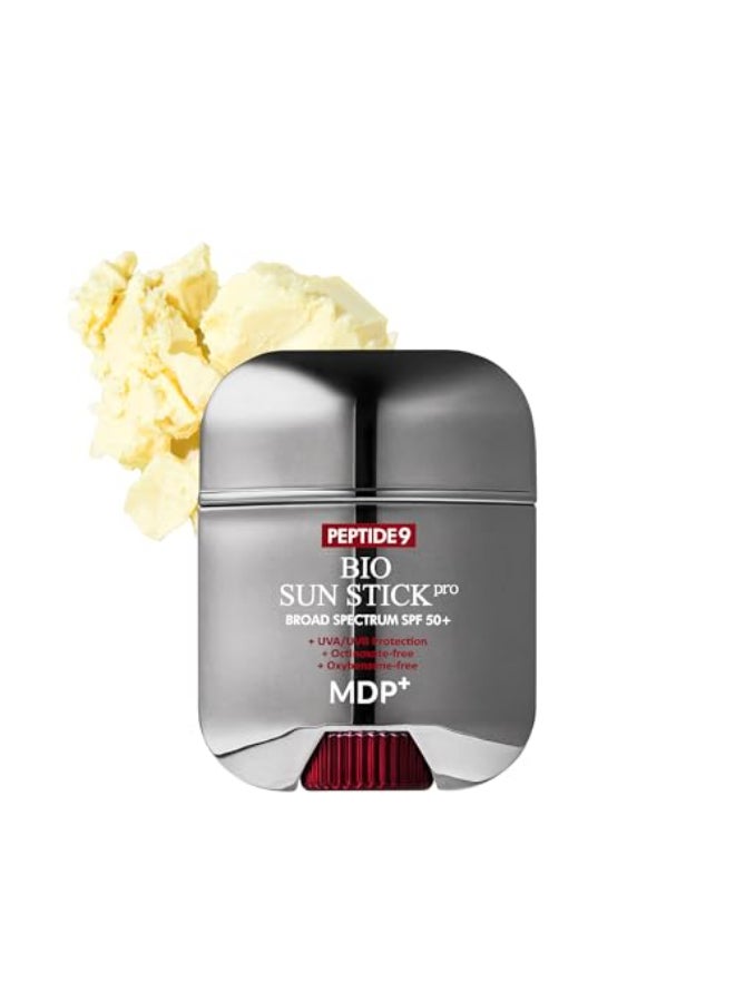 MDP Peptide 9 Bio Sunstick Pro Korean Sunscreen Stick SPF 50 Lightweight NonGreasy Broad Spectrum UV Protection for Face Body - Image 1