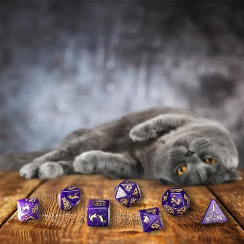 Q WORKSHOP Cats Dice Set Purrito - Image 1