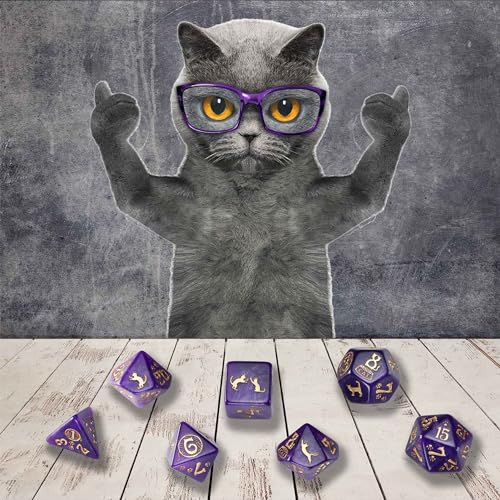 Q WORKSHOP Cats Dice Set Purrito - Image 5