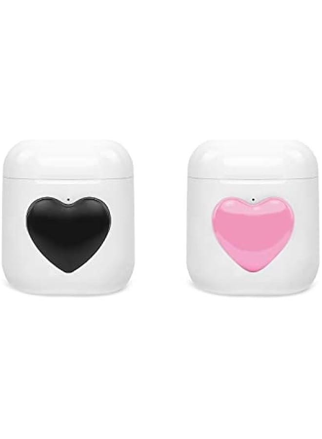 Heart Shaped Emblem Metal Sticker 4 Pieces 1.1 x 1 DIY 3D Decorative Stickers for Car Exterior Decor，Phone，Laptop (Pink) - Image 5