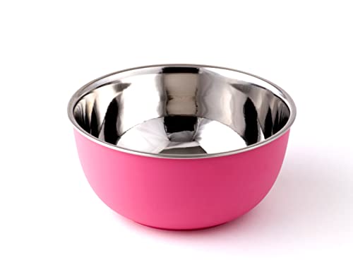 Bowl Fiery Stainless Steel and Plastic Coated Microwave Safe Bowls Set | Multicolor Kitchen Bowls | 600 ML Capacity | 14 Cm Serving Bowls Set of 6 for Dining Storage and Serving - Image 5