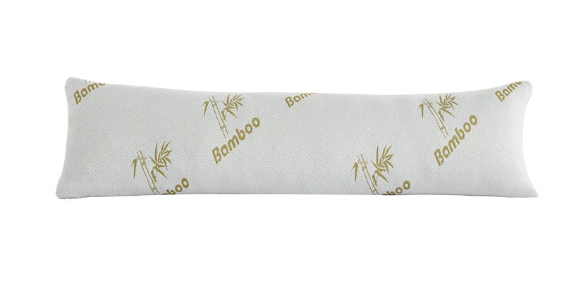 Linen Plus Body Pillow with Shredded Memory Foam for Comfort and Support Breathable Cooling Hypoallergenic New