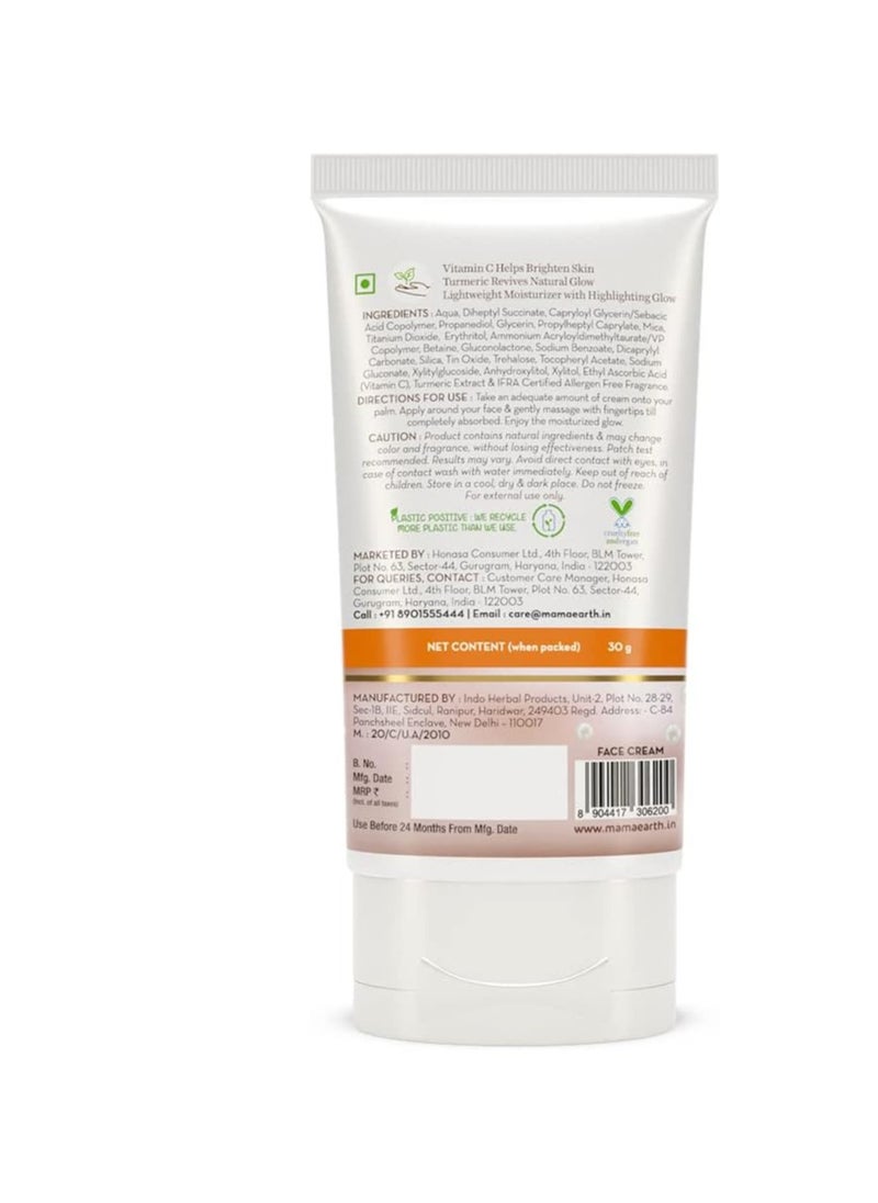 Mamaearth Vitamin C Daily Glow Lumi Cream - 30 g  - Image 2