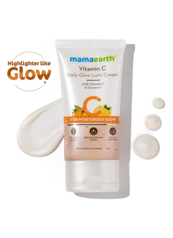 Mamaearth Vitamin C Daily Glow Lumi Cream - 30 g  - Image 3