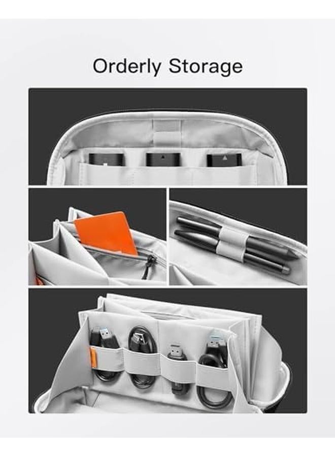 Excefore Electronics Organizer Travel Case Waterproof Tech Pouch Large Travel Friendly Bag For Electronic Accessories Cable Cord Charger Phone Ideal Tech Organizer For On The Go - Image 4