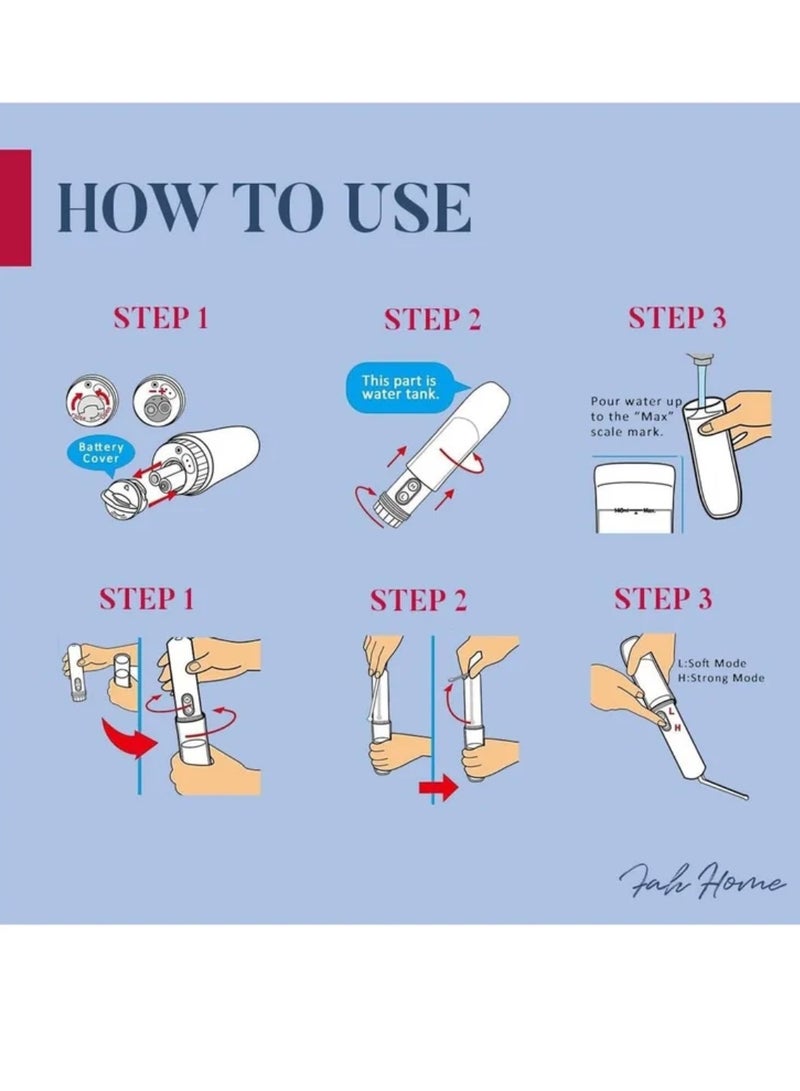 Genetic Handheld Electric Portable Travel Bidet Spray Bottle Shattaf Electric Mini Bidet Sprayer Toilet Hygiene for Personal Hygiene Cleaning Waterproof Electric Shattaf - Image 5